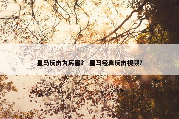 皇马反击为厉害？ 皇马经典反击视频？