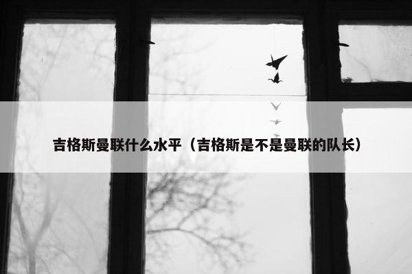 吉格斯曼联什么水平（吉格斯是不是曼联的队长）