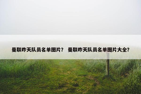 曼联昨天队员名单图片？ 曼联昨天队员名单图片大全？