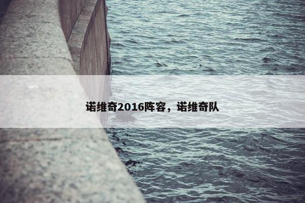 诺维奇2016阵容，诺维奇队