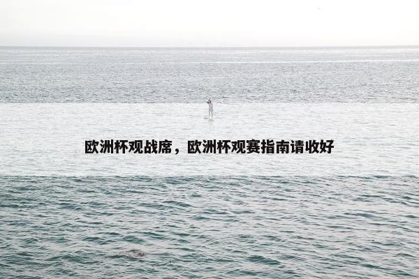 欧洲杯观战席，欧洲杯观赛指南请收好
