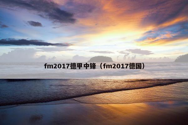 fm2017德甲中锋（fm2017德国）
