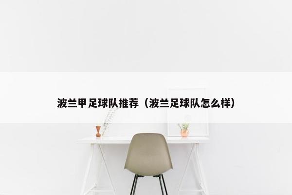 波兰甲足球队推荐（波兰足球队怎么样）