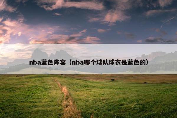 nba蓝色阵容（nba哪个球队球衣是蓝色的）