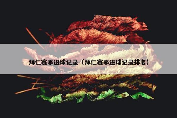 拜仁赛季进球记录（拜仁赛季进球记录排名）