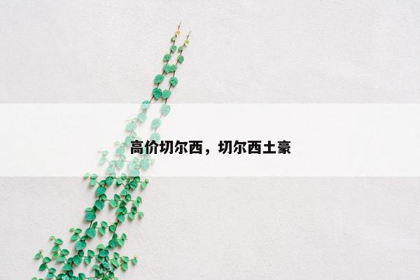 高价切尔西，切尔西土豪