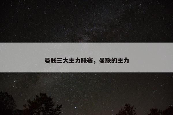 曼联三大主力联赛，曼联的主力