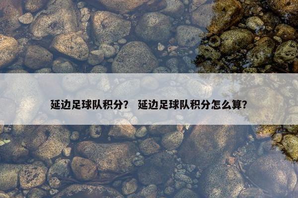 延边足球队积分？ 延边足球队积分怎么算？