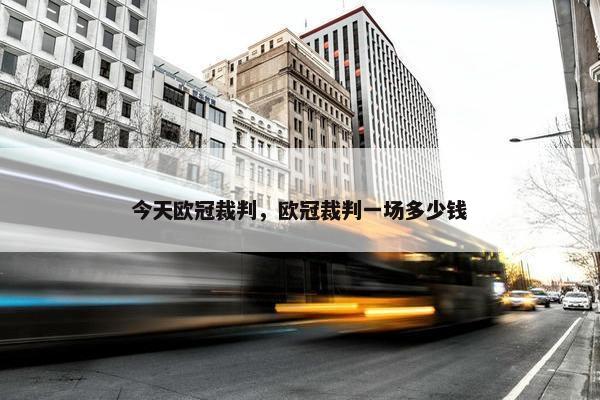今天欧冠裁判，欧冠裁判一场多少钱