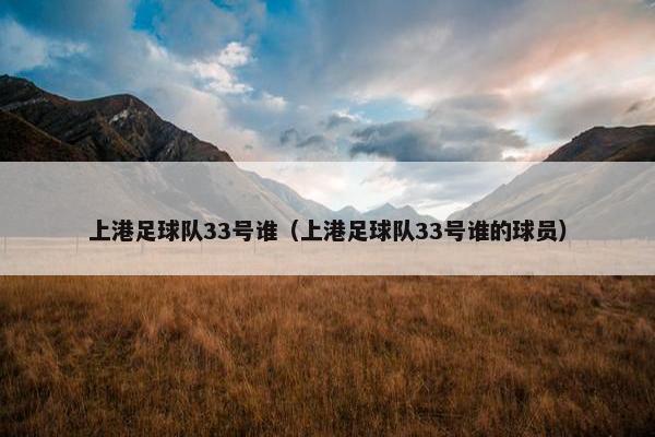 上港足球队33号谁（上港足球队33号谁的球员）