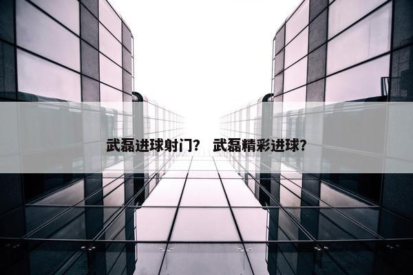 武磊进球射门？ 武磊精彩进球？