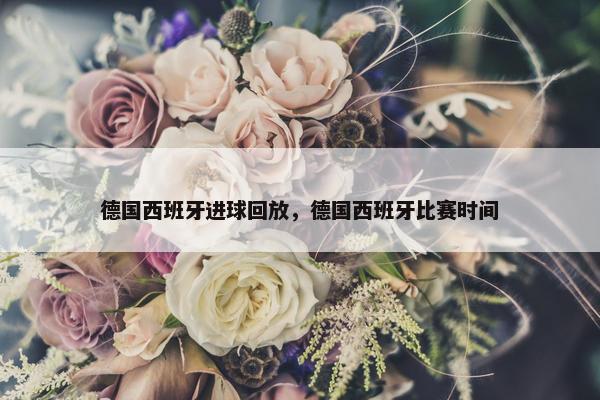 德国西班牙进球回放，德国西班牙比赛时间