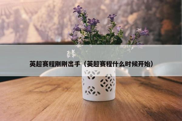 英超赛程刚刚出手（英超赛程什么时候开始）
