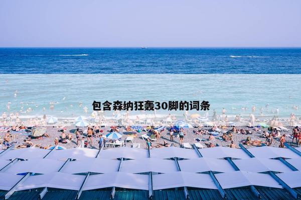 包含森纳狂轰30脚的词条