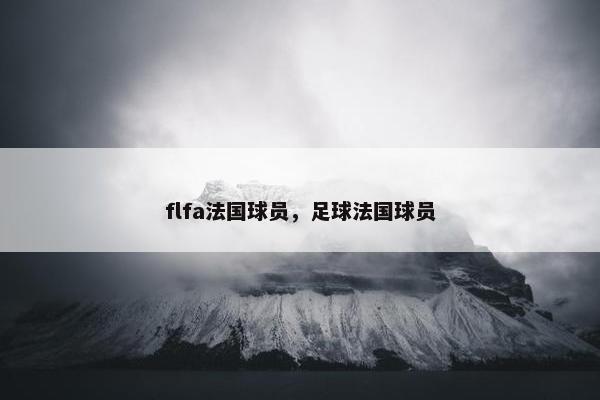 flfa法国球员，足球法国球员