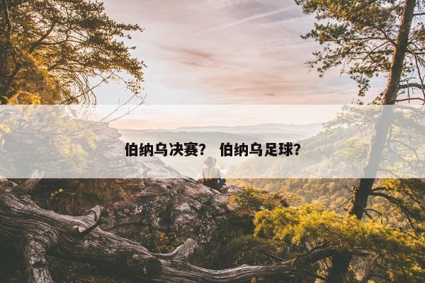 伯纳乌决赛？ 伯纳乌足球？