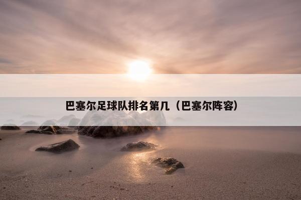 巴塞尔足球队排名第几（巴塞尔阵容）