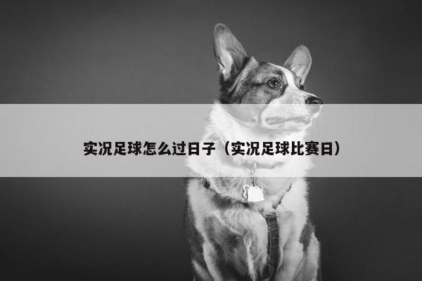 实况足球怎么过日子（实况足球比赛日）