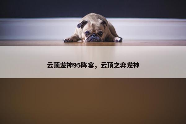云顶龙神95阵容，云顶之弈龙神