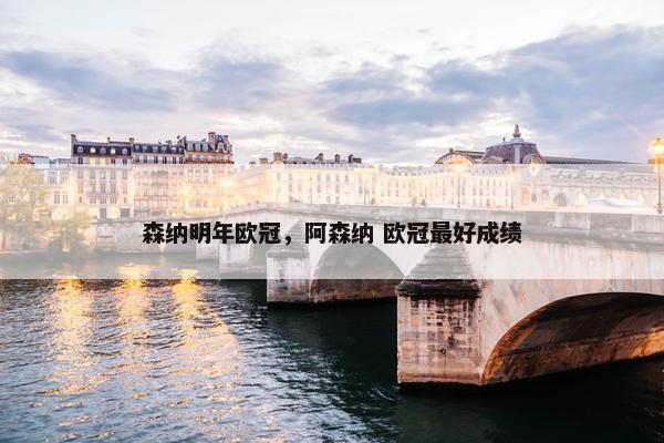 森纳明年欧冠，阿森纳 欧冠最好成绩