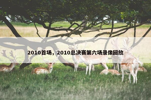 2010首场，2010总决赛第六场录像回放