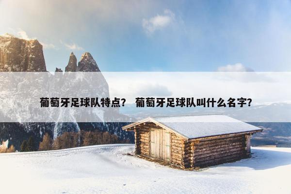 葡萄牙足球队特点？ 葡萄牙足球队叫什么名字？