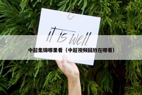 中超集锦哪里看（中超视频回放在哪看）