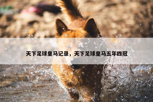 天下足球皇马记录，天下足球皇马五年四冠