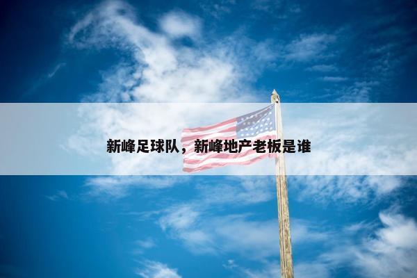 新峰足球队，新峰地产老板是谁
