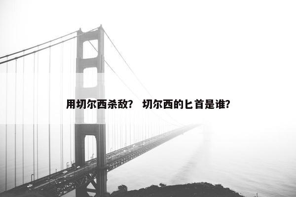 用切尔西杀敌？ 切尔西的匕首是谁？