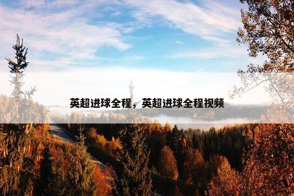 英超进球全程，英超进球全程视频