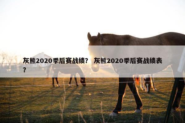 灰熊2020季后赛战绩？ 灰熊2020季后赛战绩表？