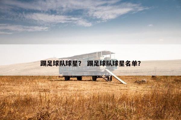踢足球队球星？ 踢足球队球星名单？