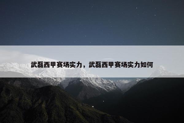 武磊西甲赛场实力，武磊西甲赛场实力如何