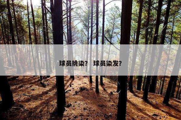 球员挑染？ 球员染发？