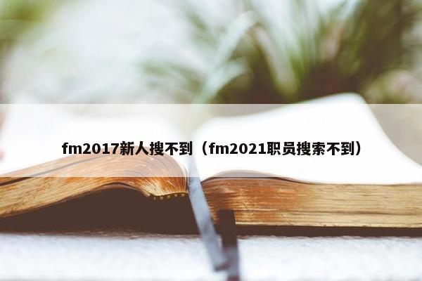 fm2017新人搜不到（fm2021职员搜索不到）