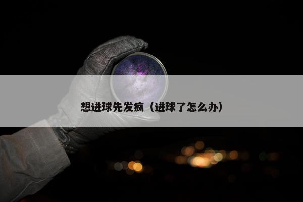 想进球先发疯（进球了怎么办）