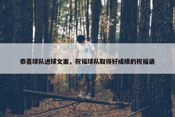 恭喜球队进球文案，祝福球队取得好成绩的祝福语