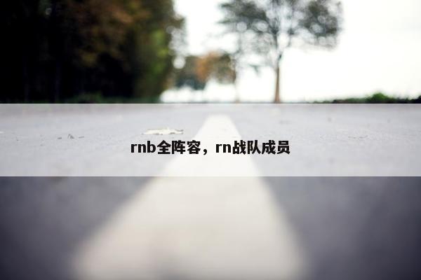 rnb全阵容，rn战队成员