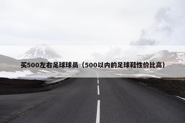 买500左右足球球员（500以内的足球鞋性价比高）