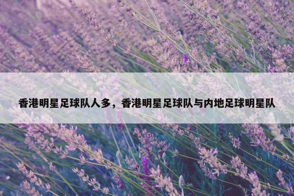 香港明星足球队人多，香港明星足球队与内地足球明星队
