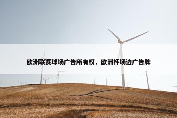 欧洲联赛球场广告所有权，欧洲杯场边广告牌