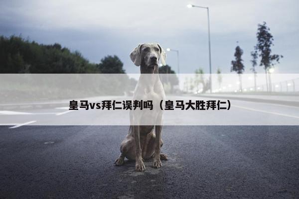 皇马vs拜仁误判吗（皇马大胜拜仁）