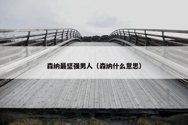 森纳最坚强男人（森纳什么意思）