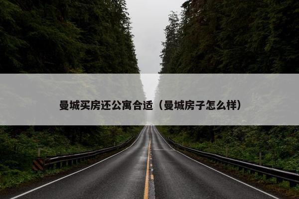 曼城买房还公寓合适（曼城房子怎么样）