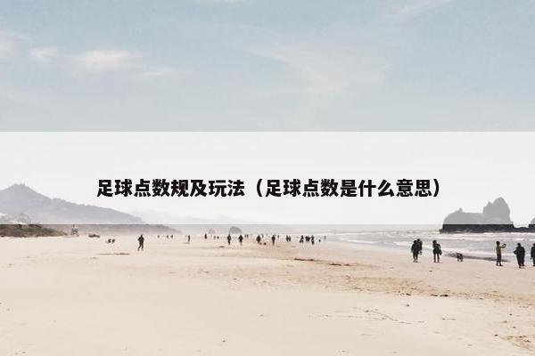 足球点数规及玩法（足球点数是什么意思）