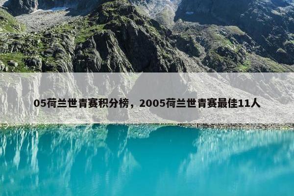 05荷兰世青赛积分榜，2005荷兰世青赛最佳11人