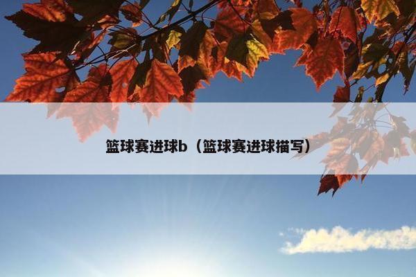 篮球赛进球b（篮球赛进球描写）