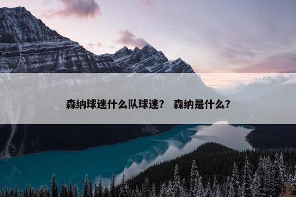 森纳球迷什么队球迷？ 森纳是什么？