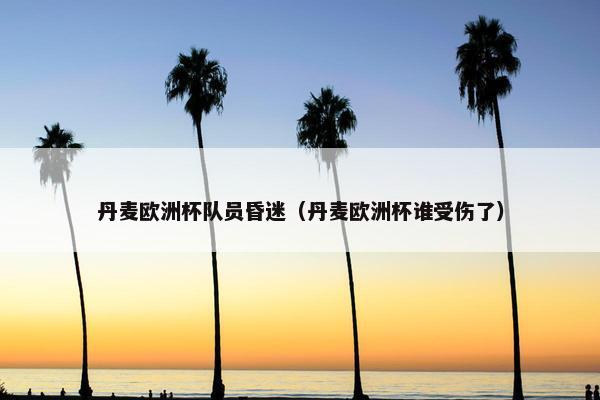 丹麦欧洲杯队员昏迷（丹麦欧洲杯谁受伤了）